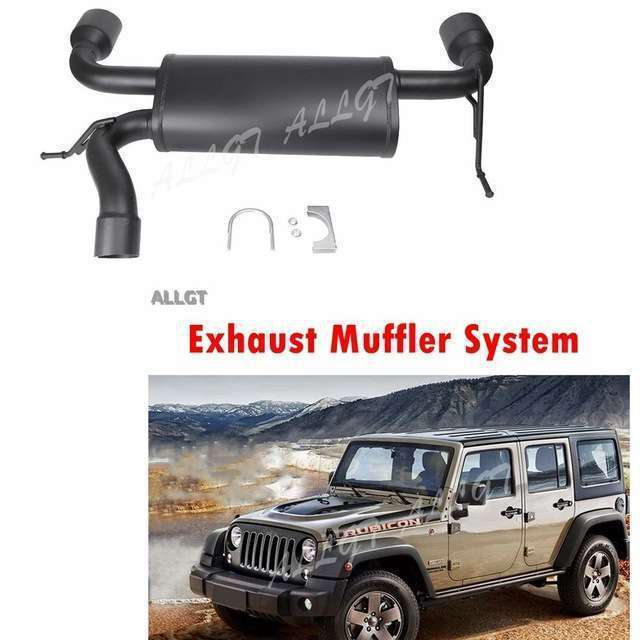 3135 ジープ ラングラー アンリミテッド JK 2007-2017 ワンオフ マフラー マットブラック jeep サハラスポーツ ルビコン拍卖