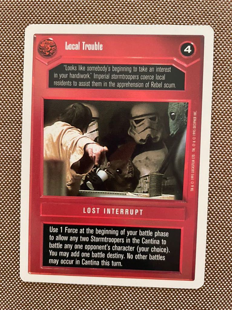 スターウォーズ コレクション カードゲーム【英語版】 Local Trouble拍卖