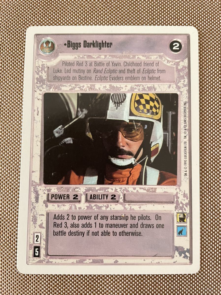 スターウォーズ コレクション カードゲーム【英語版】 Rカード Biggs Darklighter拍卖