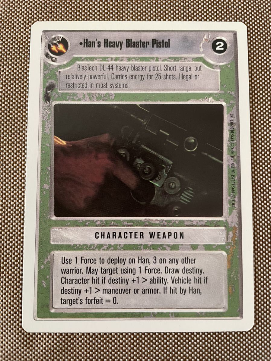 スターウォーズ コレクション カードゲーム【英語版】 Rカード Han’s Heavy Blaster Pistol拍卖