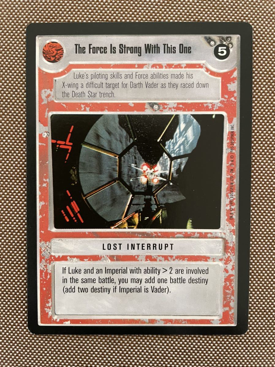 スターウォーズ コレクション カードゲーム【英語版】 Rカード The Force Is Strong With This One拍卖