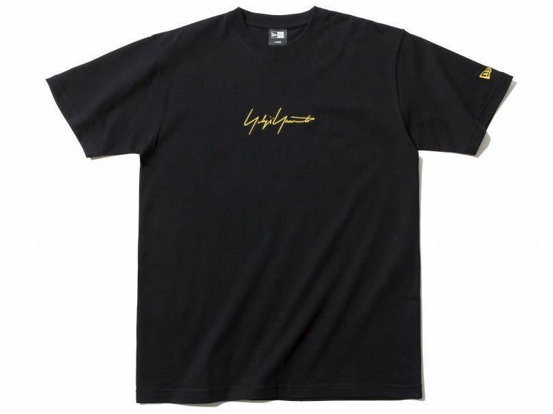 ヨウジヤマモト ニューエラ イエロー ブラック Sサイズ YOHJI YAMAMOTO NEW ERA 半袖Tシャツ ロゴTシャツ NEWERA コラボTシャツ カットソー拍卖