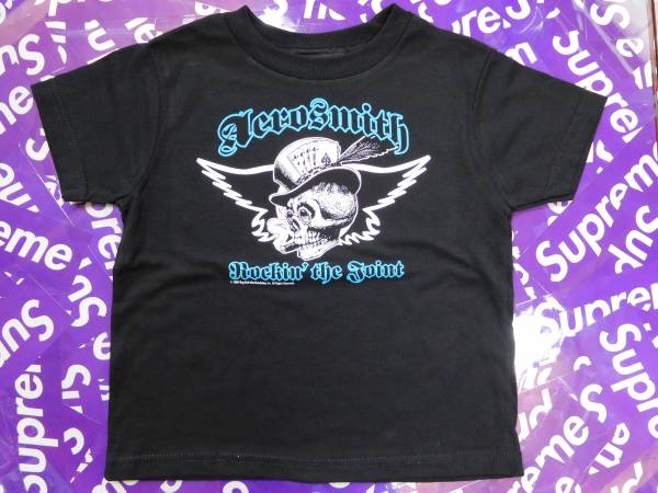 【新品 送料無料】 エアロスミス Tシャツ 22 出産祝い ROCK ロック 4Tサイズ 90 100 BABY服 ベビー服拍卖