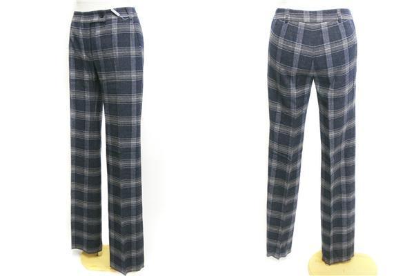MAXMARA マックスマーラ アパレル レディースパンツ ネイビーチェック サイズ:38 61360679拍卖