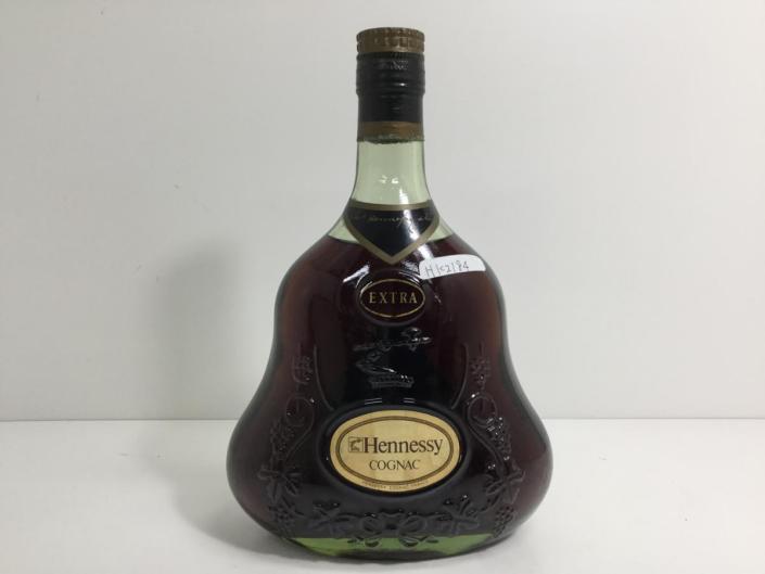 Hennessy ヘネシー EXTRA エクストラ 金キャップ グリーン ボトル ブランデー 未開栓★X99-294拍卖
