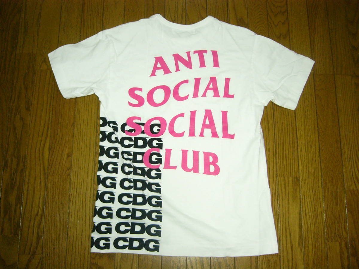 CDG × ANTI SOCIAL SOCIAL CLUB Tシャツ M コムデギャルソン COMME des GARCONS / ロゴ シーディージー アンチソーシャルソーシャルクラブ拍卖