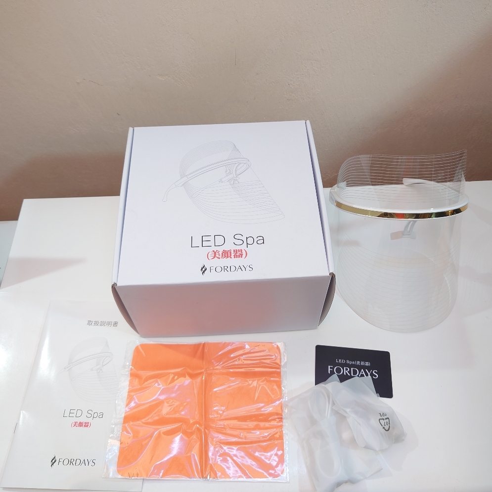 2A348E【未使用】FORDAYS FORDAYS 美顔器 LED SPA フェイスガード エステ ハンズフリースキンケア フォーデイズ拍卖