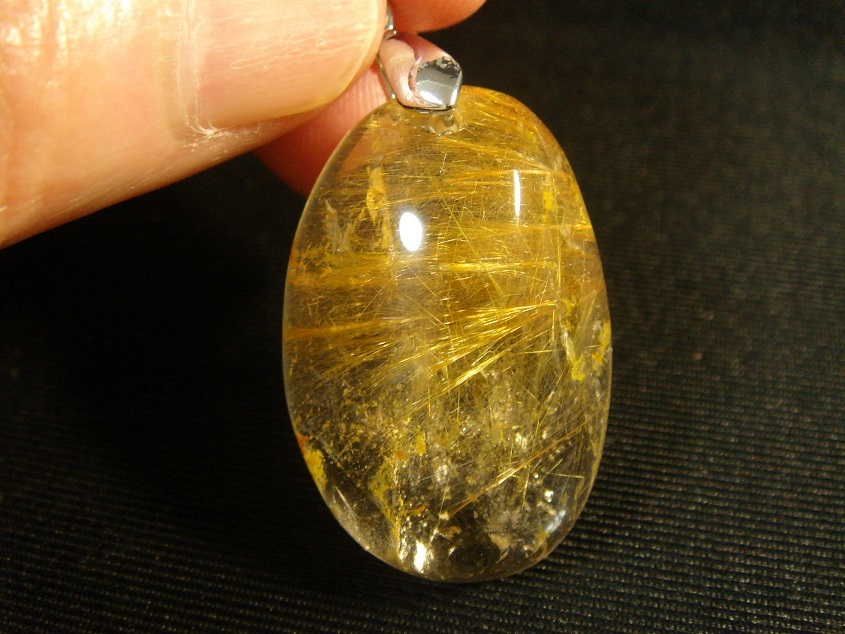 ☆風水,金運UP,高透明天然6A級金針ルチルペンダントトップP14拍卖