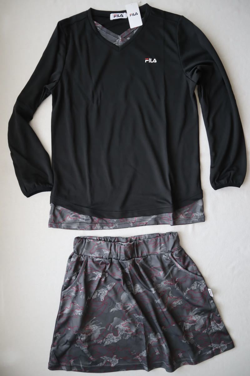 フィラ FILA UV3WAYセパレートチュニック 上下セット(カモフラージュ)レディースLL拍卖