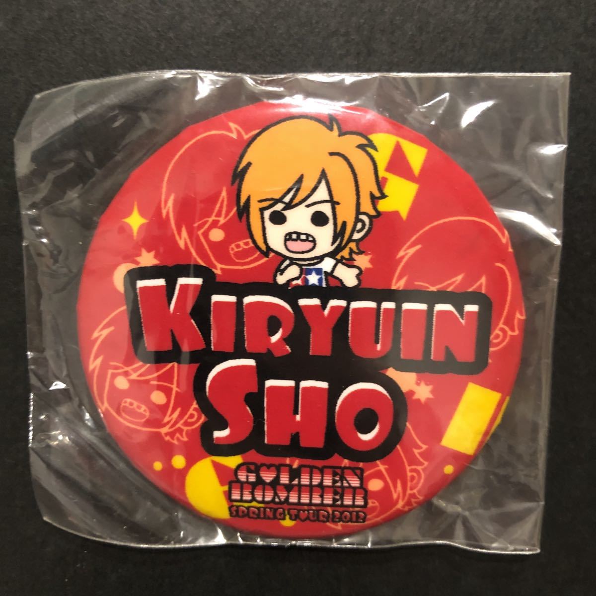 新品☆金爆ピック 缶バッジ 鬼龍院翔②【2012年 ゴールデンボンバー グッズ ガチャ イラスト 有】拍卖