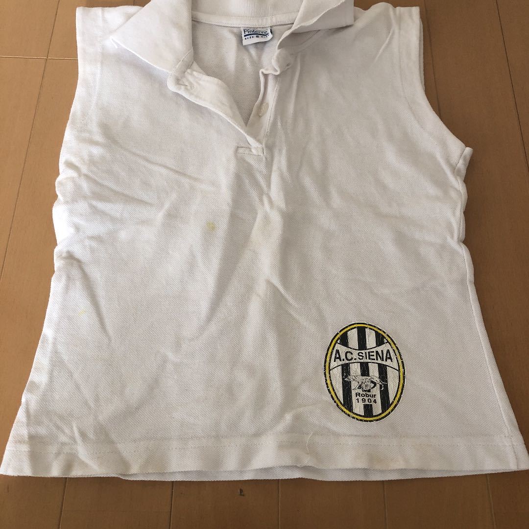 ノースリーブシャツ 白 セリエA ACシエナ拍卖
