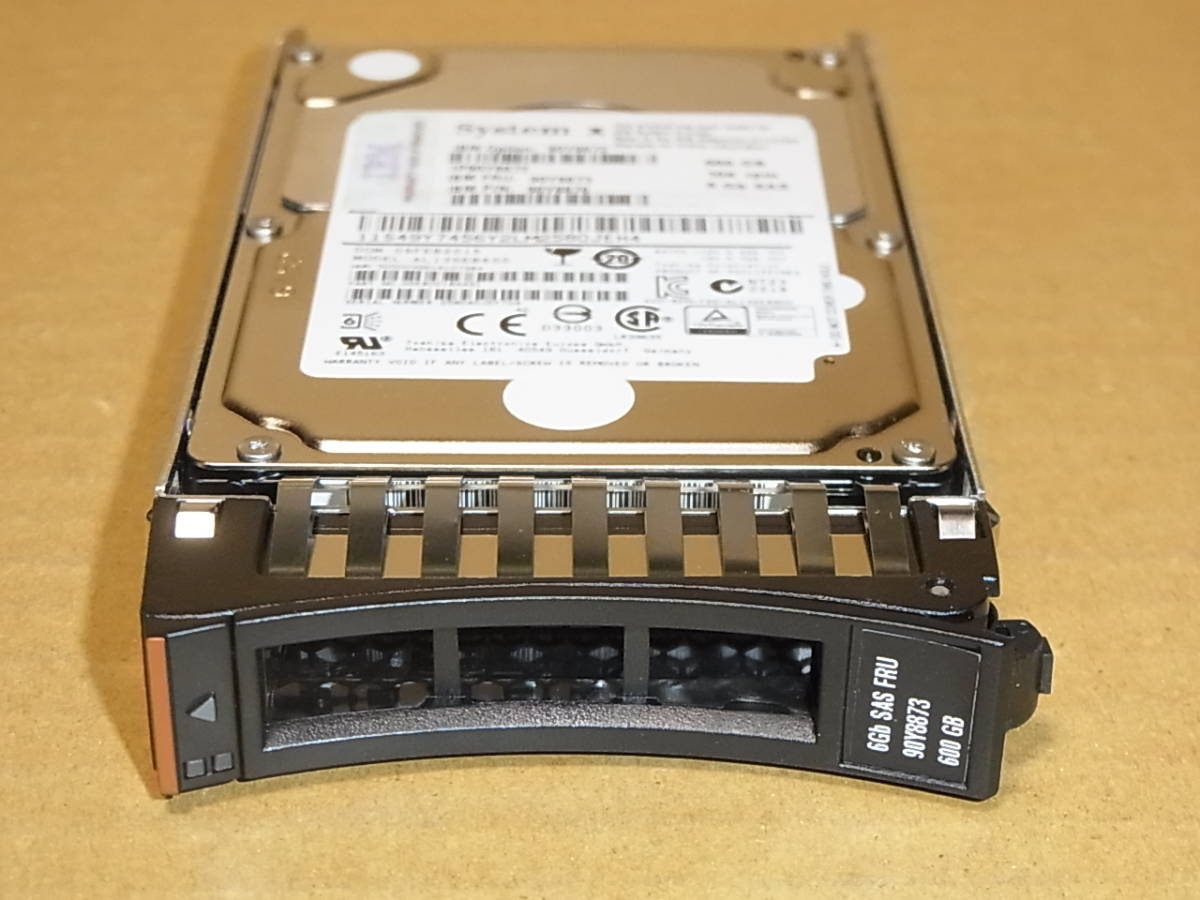 ●TOSHIBA AL13SEB600 600GB 2.5インチ SAS 6Gb 10K IBMマウンタ付 (SH605)拍卖