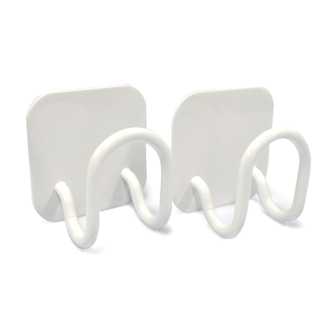 壁掛けフック 2個セット 調理器具収納 壁掛け収納 キッチン バスルーム 洗面所 玄関 小物 ステンレス製拍卖