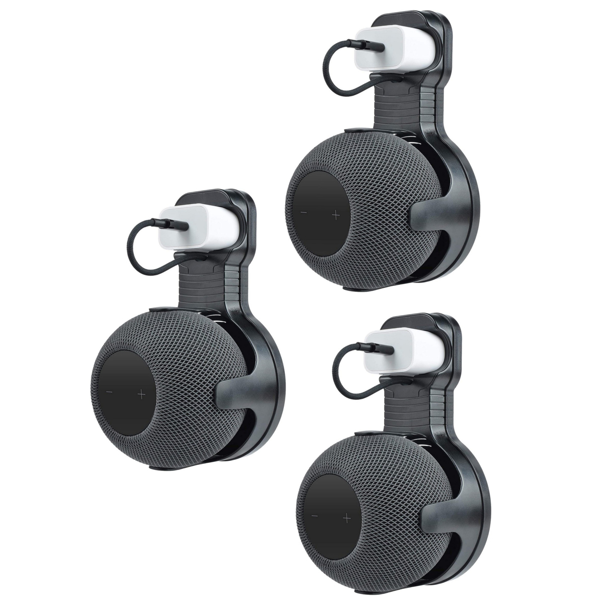 ホームポッドミニ用壁掛けホルダー 3個セット ウォールマウント コード管理 省スペース タッチスクリーンプロテクター付きホームポッ拍卖