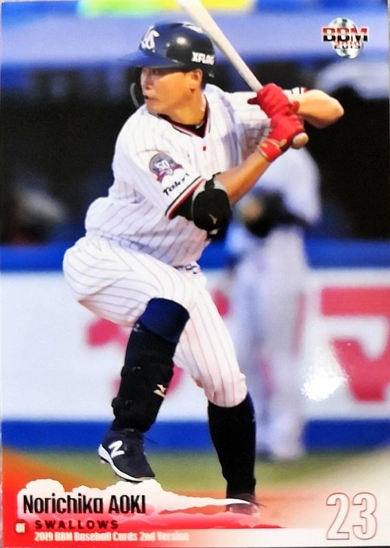BBMベースボールカード 青木宣親 ヤクルト #515 レギュラーカード 2019年 2ndバージョン拍卖