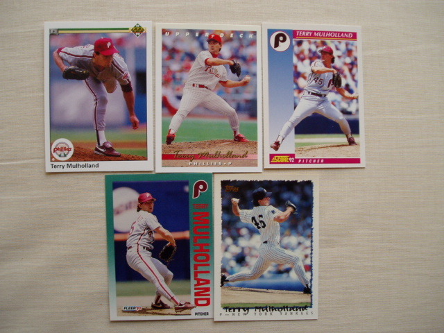 テリー・マルホランド【TERRY MULHOLLAND】5枚セット◆フィラデルフィアフィリーズ RE拍卖