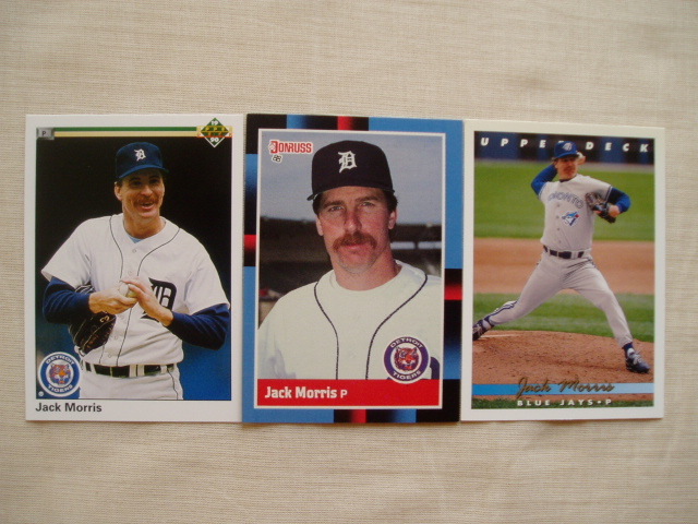 ジャック・モリス【JACK MORRIS】3枚セット◆デトロイトタイガース トロントブルージェイズ RE拍卖