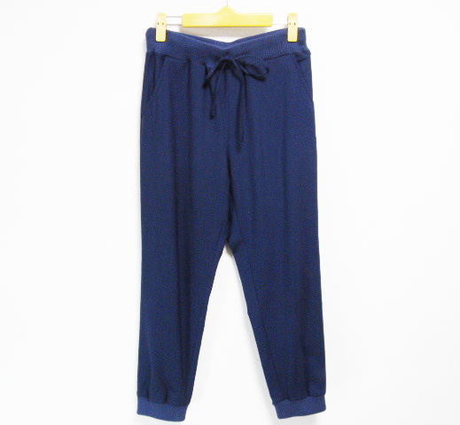 美品 AMERICAN RAG CIE アメリカンラグシー ジョガーパンツ 紺 サイズF 日本製拍卖