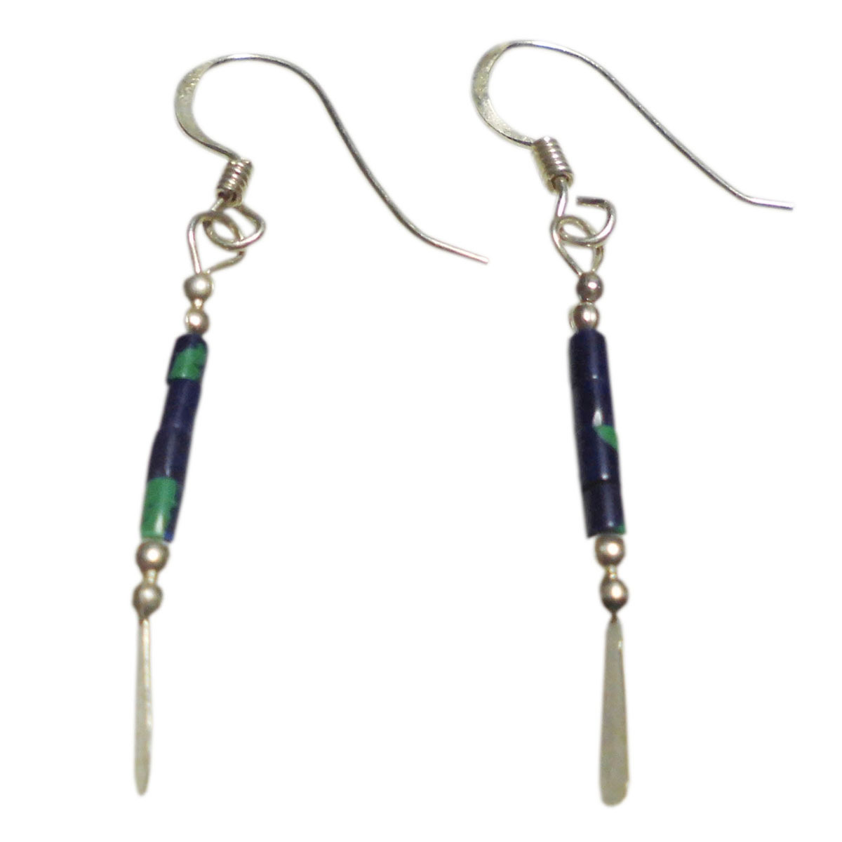 ■☆アジアン雑貨 ネパール銀職人 ラピスラズリー・ピアス (P-40)拍卖