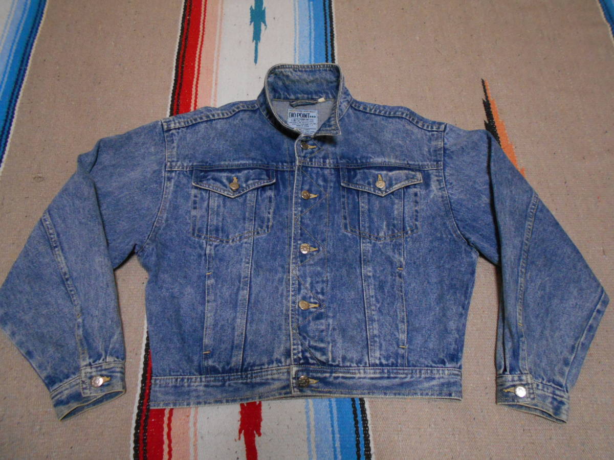 1980年代製 DIO POINT ケミカルウォッシュ ジージャン ビンテージ 昭和レトロ 昭和アイドル 竹の子族 少年隊 ディスコ ダンスDADA LMD 拍卖