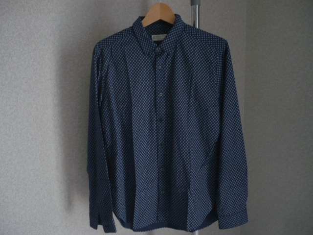 JUNMEN★コットンシャツ ダークネイビー拍卖