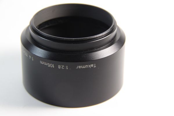 THREE-K047《 外観◎使用◎》PENTAX Takumar 105mm F2.8 100mm F4 ペンタックス メタルフード (49mm径)拍卖