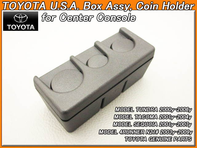 セコイア初代/TOYOTA/トヨタSEQUOIA純正USコインホルダー3連(01-07yモデル)/USDM北米仕様コインケースUSAセンターコンソールボックス逆輸入拍卖