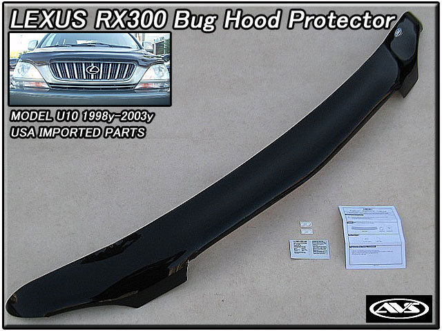 ハリアーU10/LEXUS/レクサスRX300社外USフードプロテクターAVS/USDM北米仕様トヨタ米国HARRIERバグガードUSAエアディフレクターBugシールド拍卖