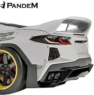 【M’s】 シボレー C8 コルベット (2020y-) PANDEM リアウイング / パンデム FRP 未塗装 エアロ パーツ リヤウイング Chevrolet Corvette拍卖