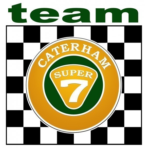 海外 限定品 送料込み ケータハム スーパーセブン チーム CATERHAM TEAM チェッカー 75mm ステッカー拍卖