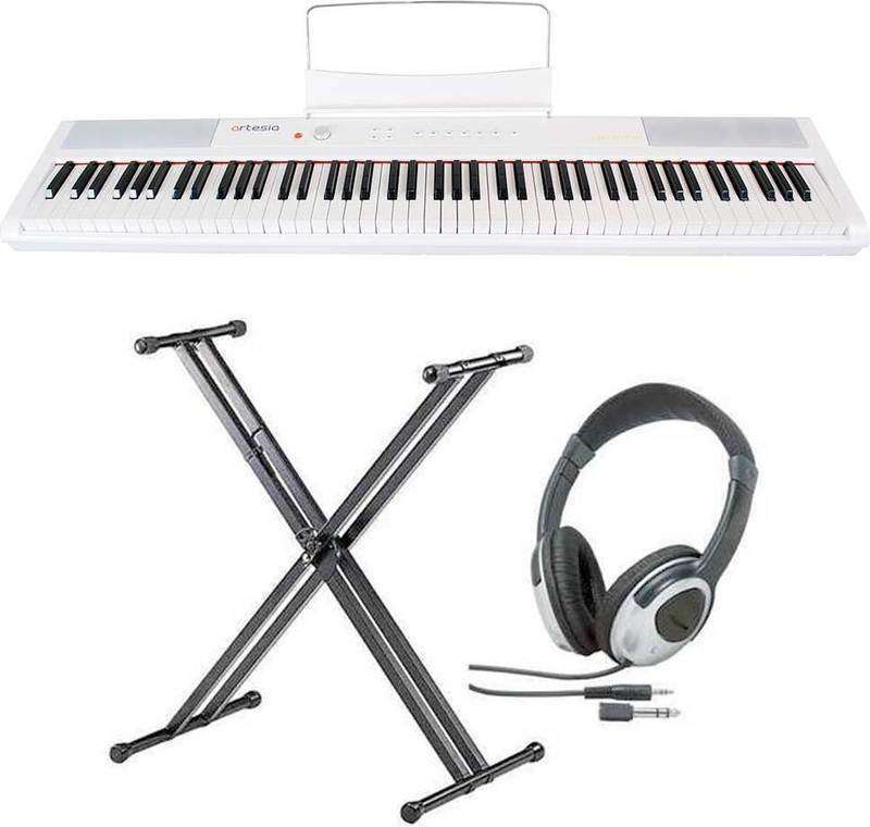 即決◆新品◆送料無料artesia Performer/WH/スタンド+ヘッドホン付 電子ピアノ ベロシティーセンシティビティ鍵盤拍卖