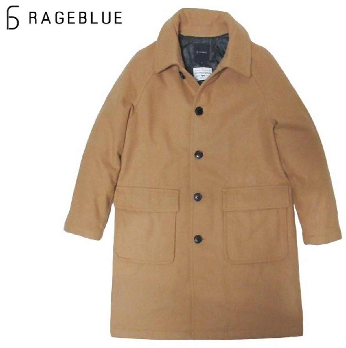 レイジブルー 中綿入り オーストラリアン メリノ ウール プレミアム コート RAGE BLUE拍卖