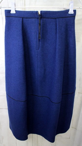 15 00169☆TOMORROWLAND collection トゥモローランド コレクション コクーンミディスカート レディース ネイビー【アウトレット品】拍卖