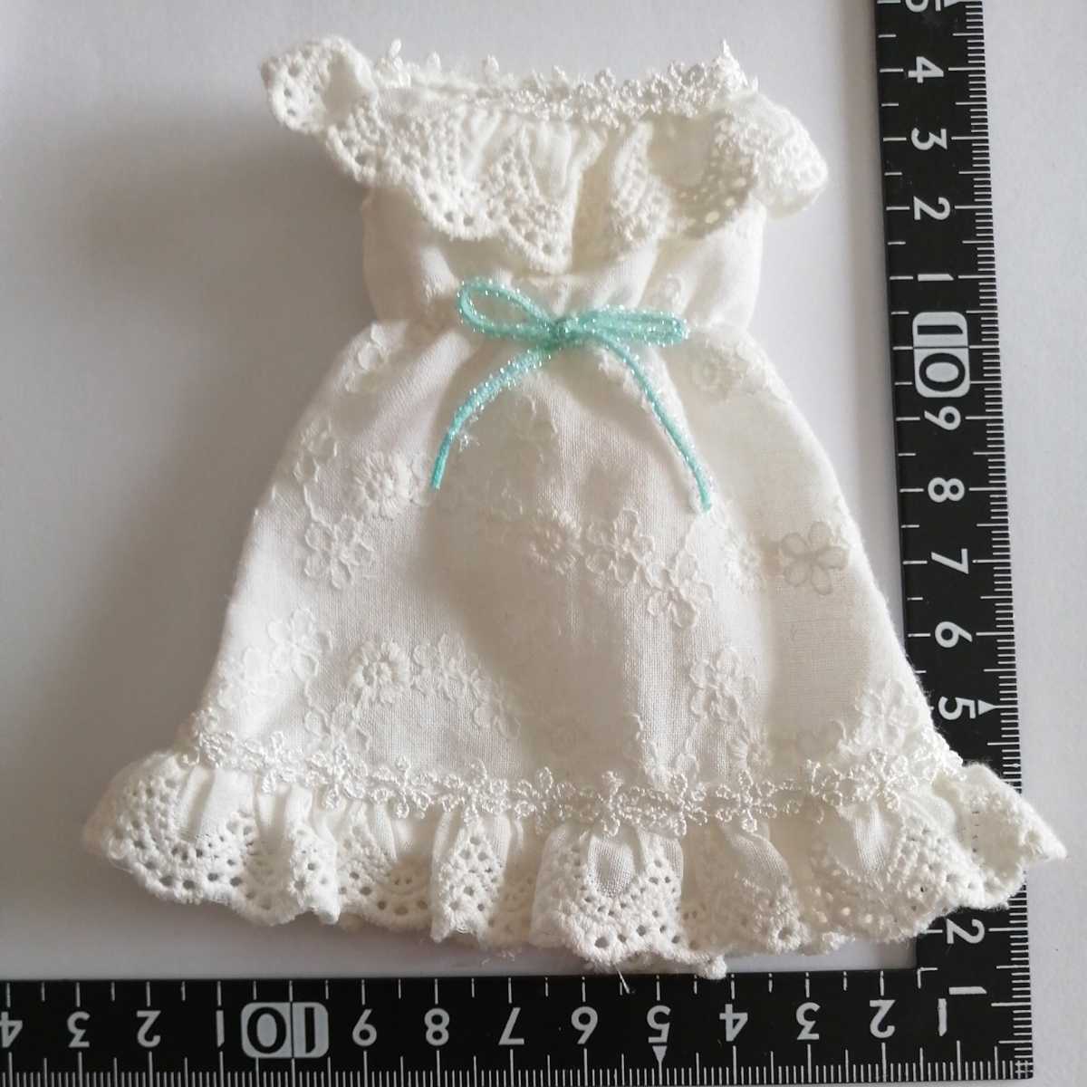 2r512 人形用 白 ホワイト ワンピース レース momoko ジェニー ピュアニーモ リカちゃん ブライス 1/6ドール拍卖