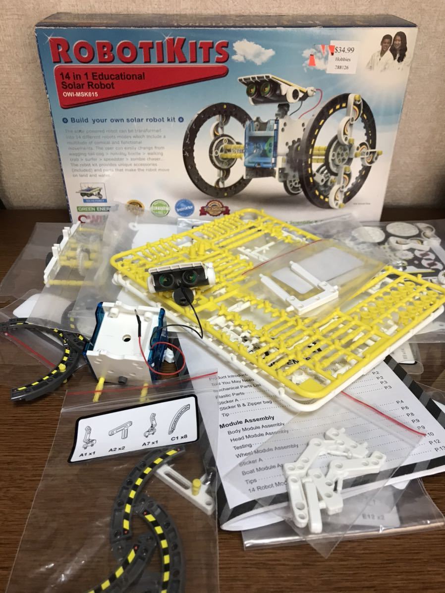 ジャンク品 OWIKIT ROBOTIKITS 【ソーラーロボットキット】送料920円拍卖