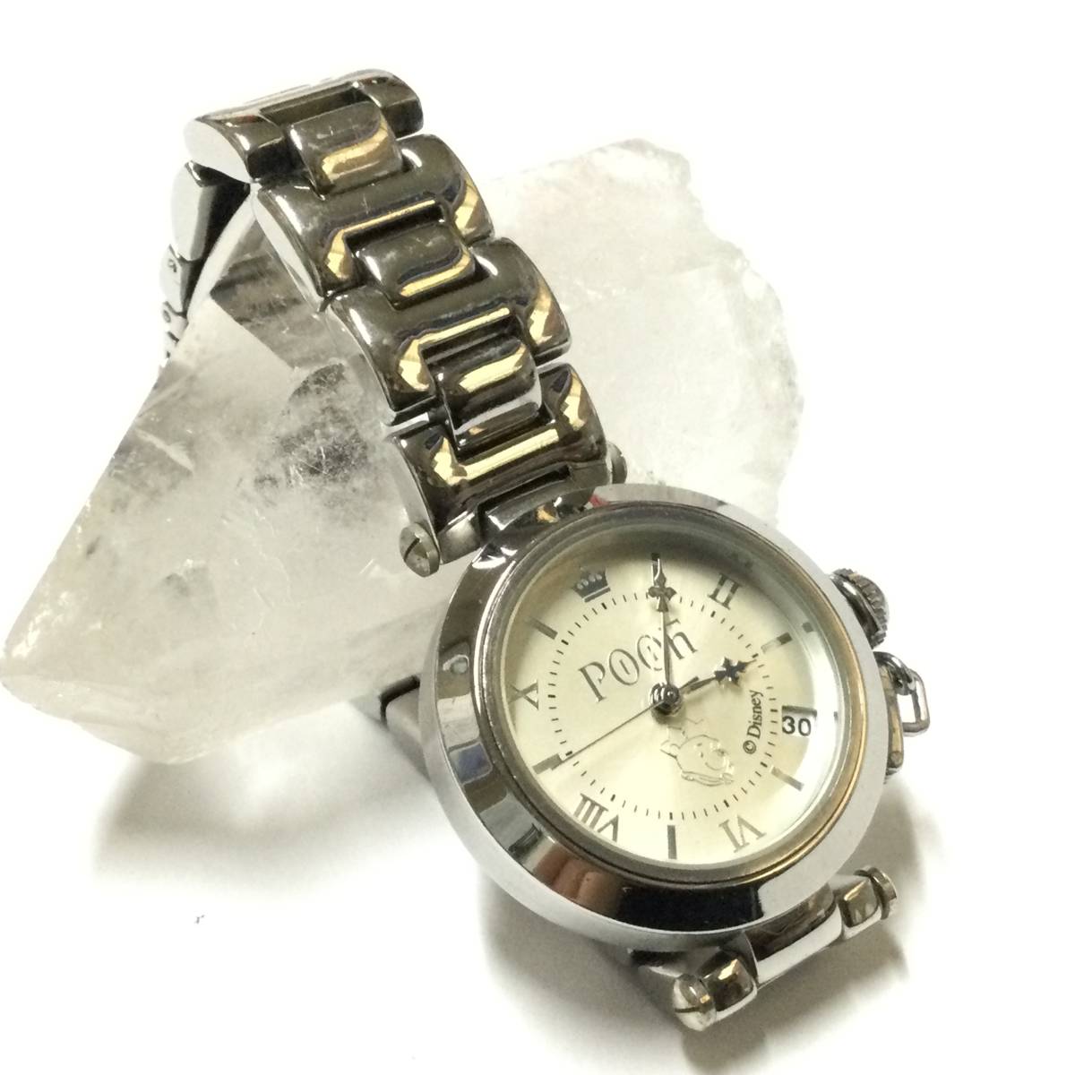 【中古美品・電池交換済!】ディズニー クマのプーさん カレンダー付き 限定腕時計 キャラクターウォッチ拍卖