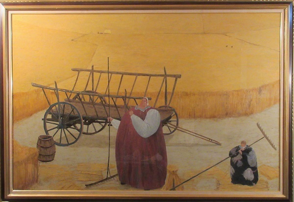 金森宰司 「麦畑」 油彩80号 個展出品作(日動画廊)拍卖