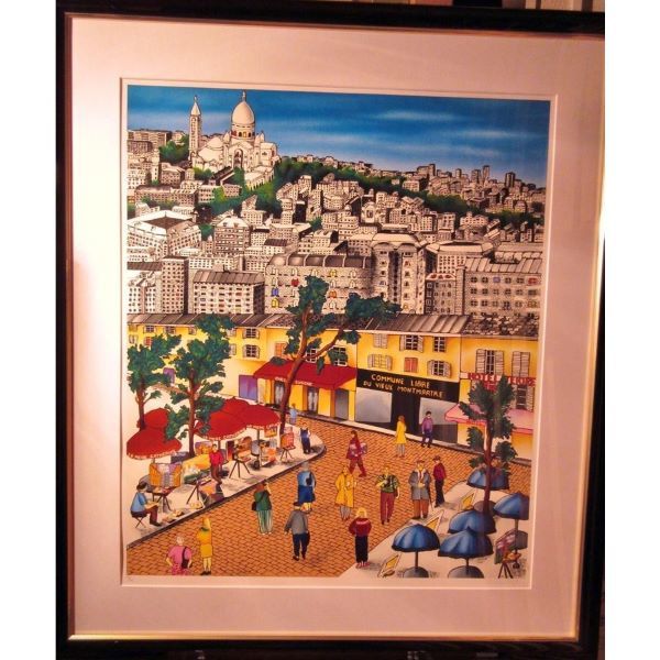リニア・パーゴラ 「モンマルトル」リトグラフ 30号拍卖