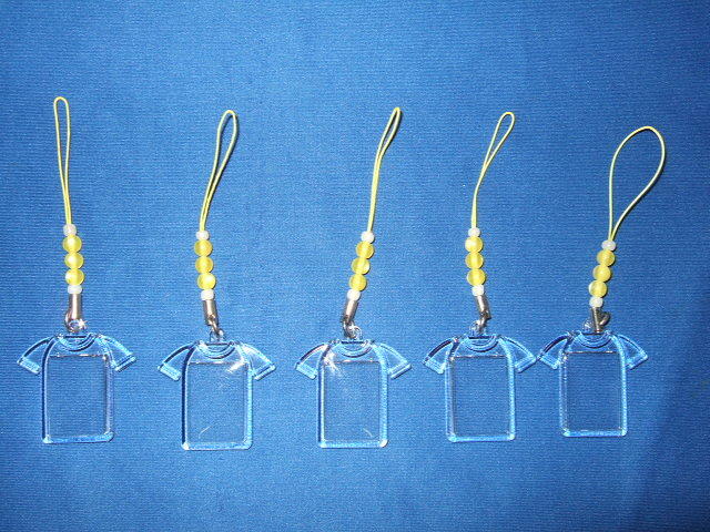 在庫限り ハメパチ Tシャツ型ビーズストラップ(イエロー) 5個 新品/未使用 ②拍卖