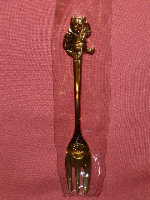 激レア!カワイイ♪ ディズニー くまのプーさん 金色 フォーク☆拍卖