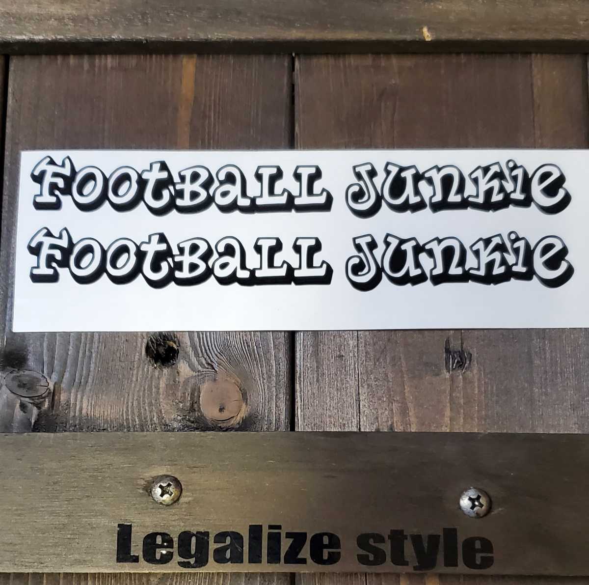 ★転写ステッカー5~7年耐久性 ★2枚組 FootBall Junkir フットボールジャンキー サッカー好きに(1)拍卖