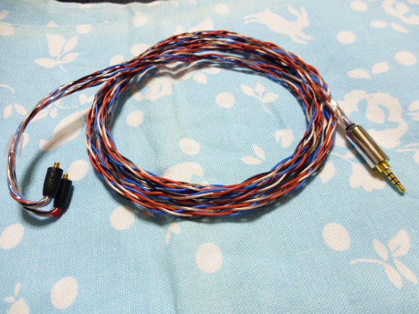 MMCX (カバー付) ケーブル MOGAMI 2799 八芯 ブレイド 編み込み 2.5mm4極 4色仕様 (カスタム対応可能) DP-X1A SP1000 SP2000 Shure拍卖