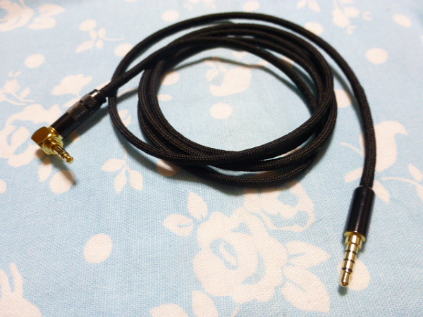 SONY MDR-1A (M2) MDR-M1ST HiFiMAN DEVA T60RP 用ケーブル MOGAMI 2799 3.5mm3極 L字 ステレオミニ iPod iPhone (カスタム対応可能)拍卖