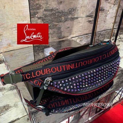 ★ 未使用正規品保管良好 ChristianLouboutinParisnycMultiSpikesBOSCO ★ルブタン/パリス/マルチスパイク/ボスコ/クロスボディバッグ拍卖
