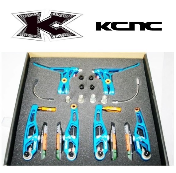 ◆ KCNC ◆ VB6 set / VB6 LEVERS + VB6 BrakeArms / BLE / ブレーキレバー + Vブレーキアーム フルセット 青拍卖