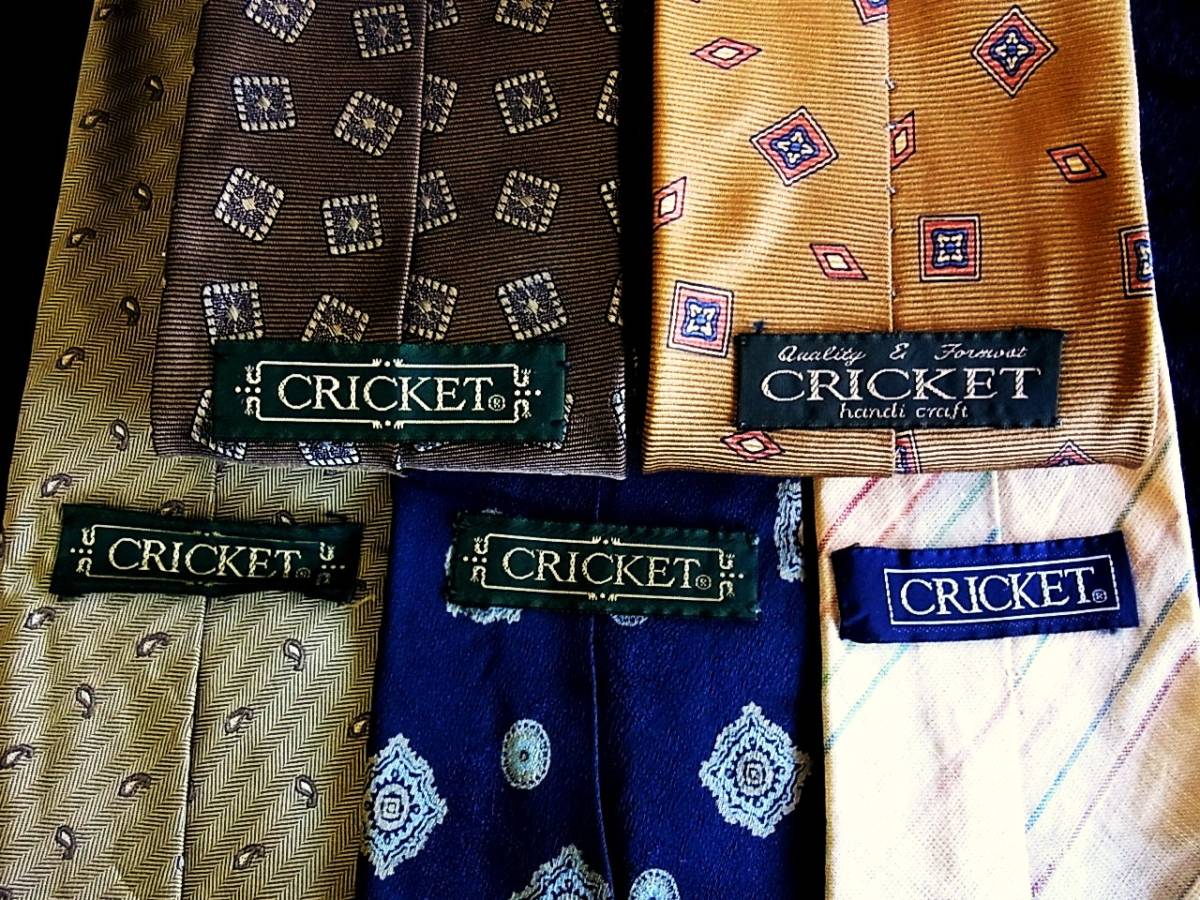 ■即決セール■J0541WW■ 5本セット全て クリケット【CRICKET】ネクタイ拍卖