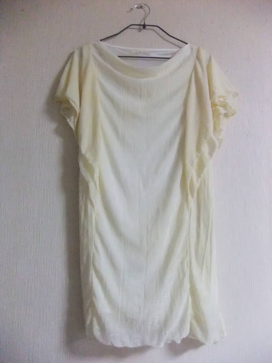 basic tone clothes★チュニックワンピース★キナリクリームパステルイエロー★ベーシックトーンクローズ拍卖