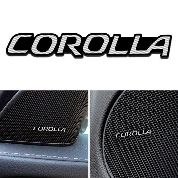 LA053:装飾用 装飾的 アルミニウム製 オーディオステッカー トヨタ カローラ rv4 auris ハイラ拍卖