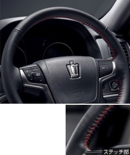 トヨタ純正 革巻ステアリング クラウン アスリート 210系前期拍卖