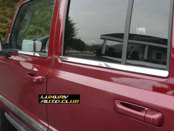 2006-2010 JEEP ジープ コマンダー クロームウインドウシルセット メッキ 窓枠下部 クロ-ムパネル 鏡面 トリム エアロ ピラー 専用設計拍卖